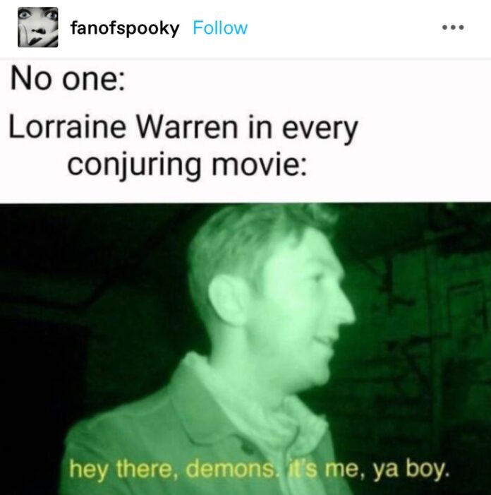 Lorraine Warren meme
