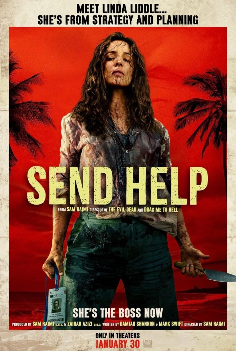Sam Raimi’s Send Help Unveils First Look: Co-workers, Crash, and Dark Survival