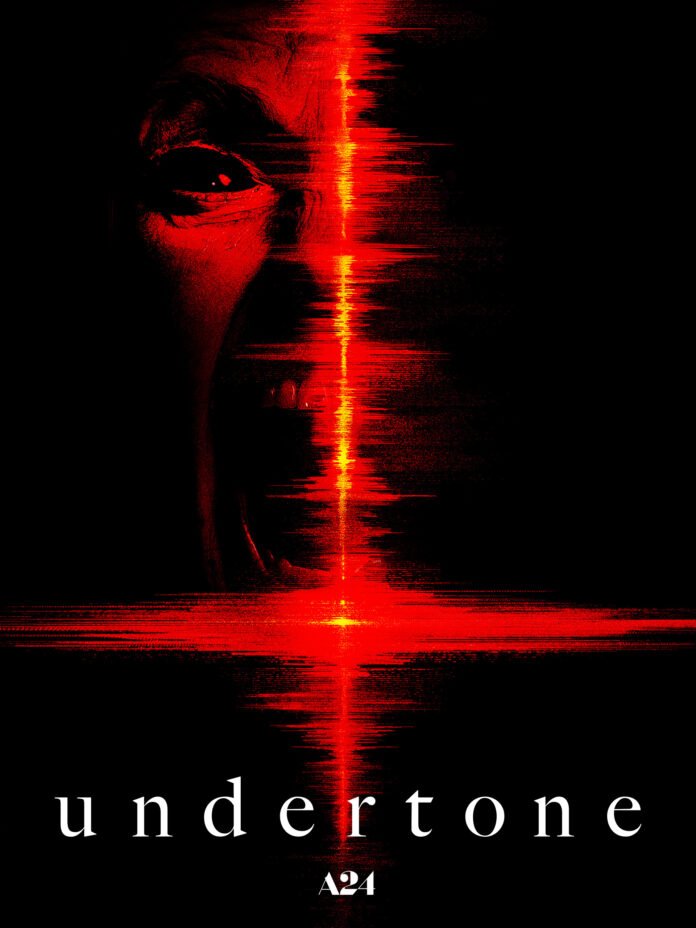 Official poster for A24 horror movie Undertone